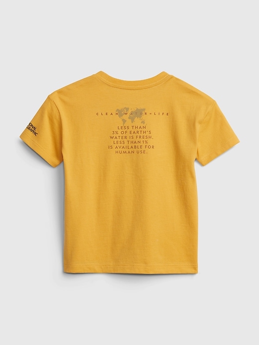 2 of 8 showing, with the color starlight gold of product babyGap &#124 National Geographic 100% Organic Cotton Graphic T-Shirt