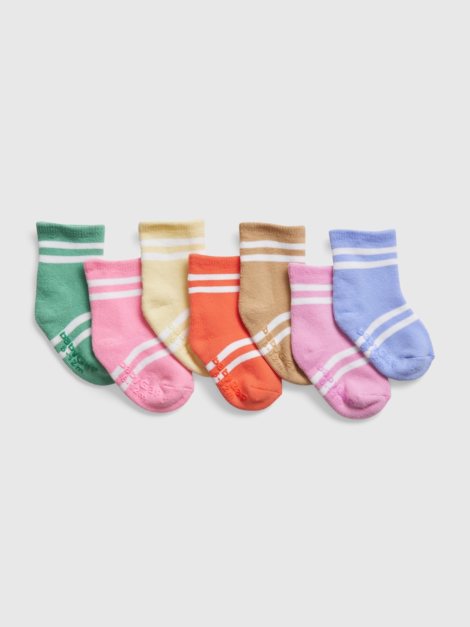 Baby Printed Socks (7Pack) Gap