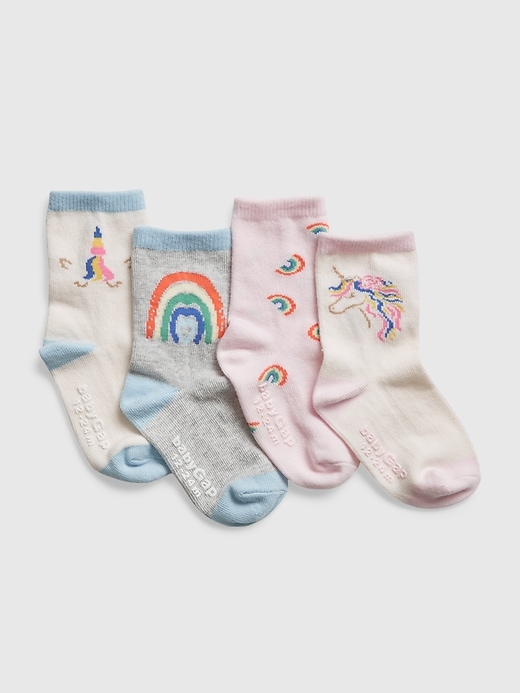 View large product image 1 of 1. Toddler Crew Socks (4-Pack)