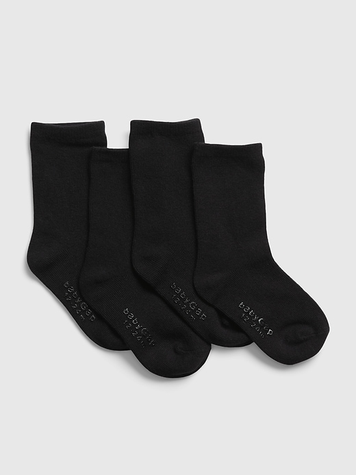 View large product image 1 of 1. Toddler Crew Socks (4-Pack)