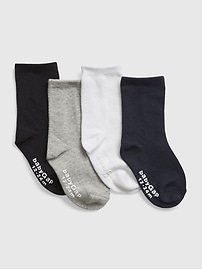 View large product image 1 of 1. Toddler Crew Socks (4-Pack)