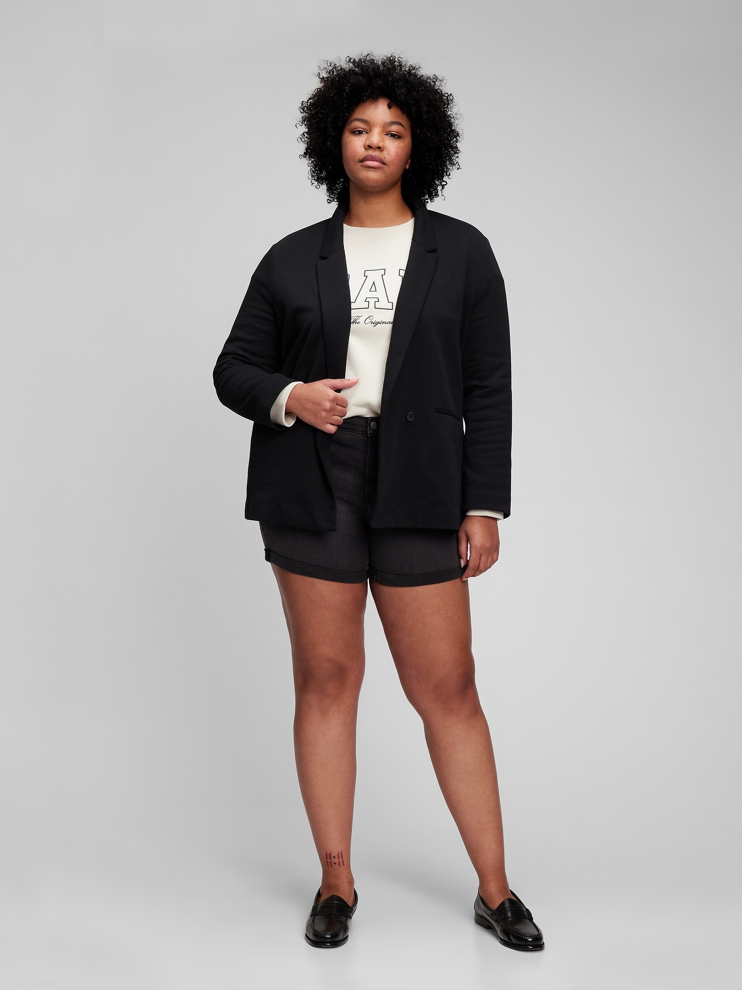 gap black blazer