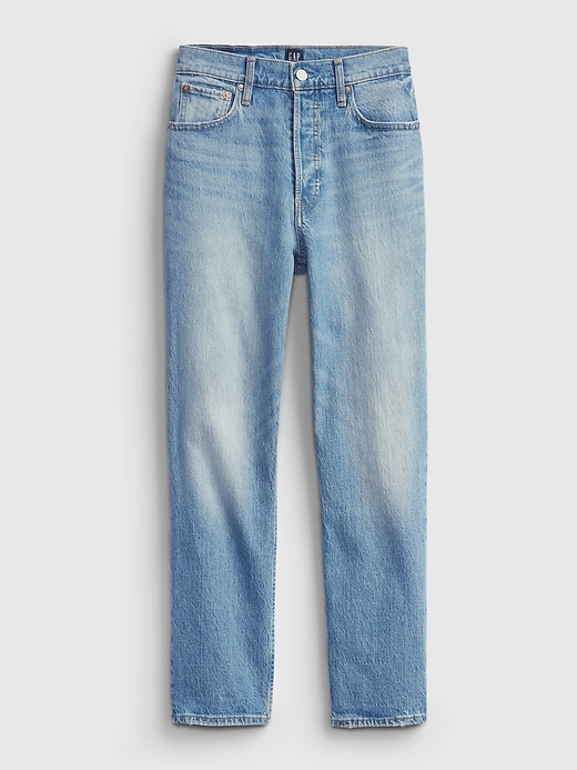 Image number 6 showing, High Rise Cheeky Straight Jeans with Washwell