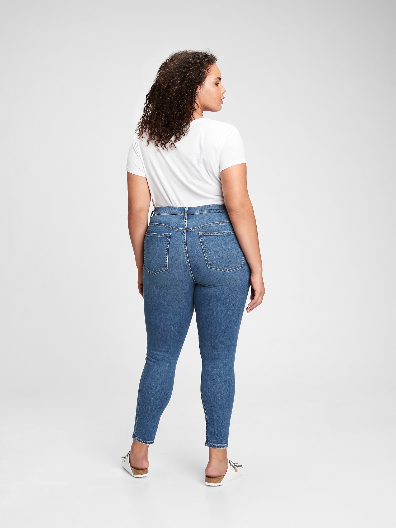 High Rise True Skinny Jeans with 