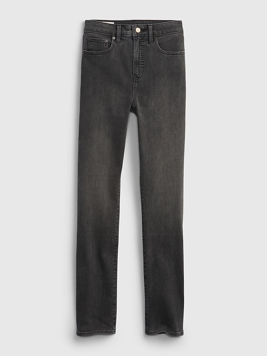 Image number 6 showing, High Rise Classic Straight Jeans with Washwell