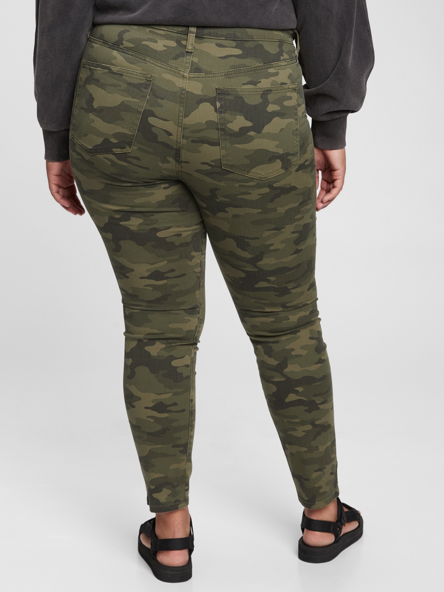 high rise true skinny jeans with washwell