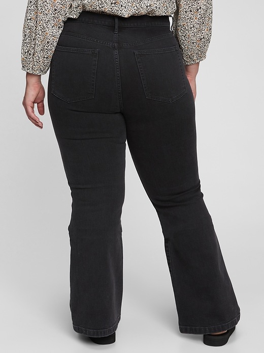 Image number 5 showing, High Rise Flare Jeans with Washwell