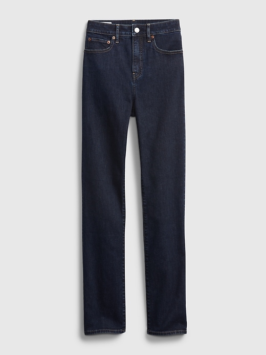 Image number 6 showing, High Rise Straight Leg Jeans with Washwell