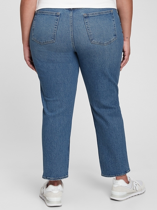 Image number 5 showing, Sky High Rise Cheeky Straight Jeans with Washwell