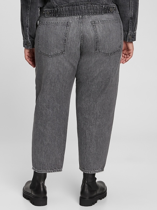 Image number 5 showing, High Rise Barrel Jeans with Washwell