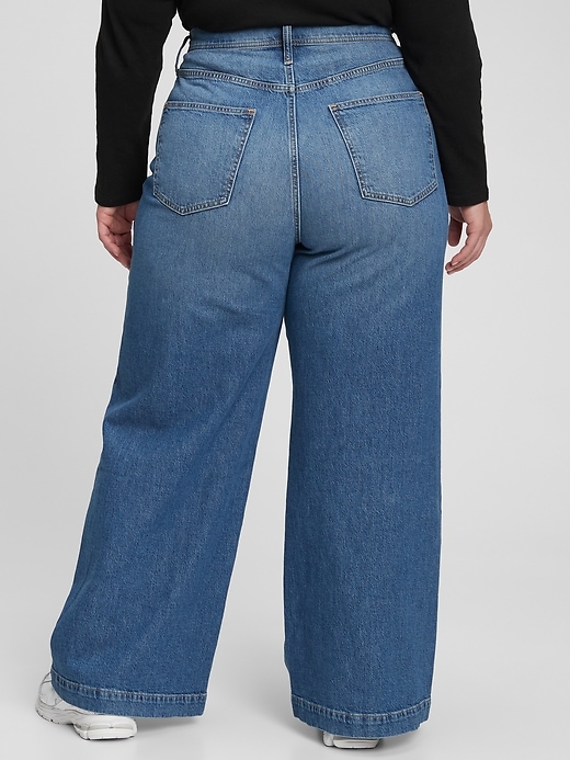 Image number 5 showing, High Rise Pleated Wide-Leg Trouser with Washwell