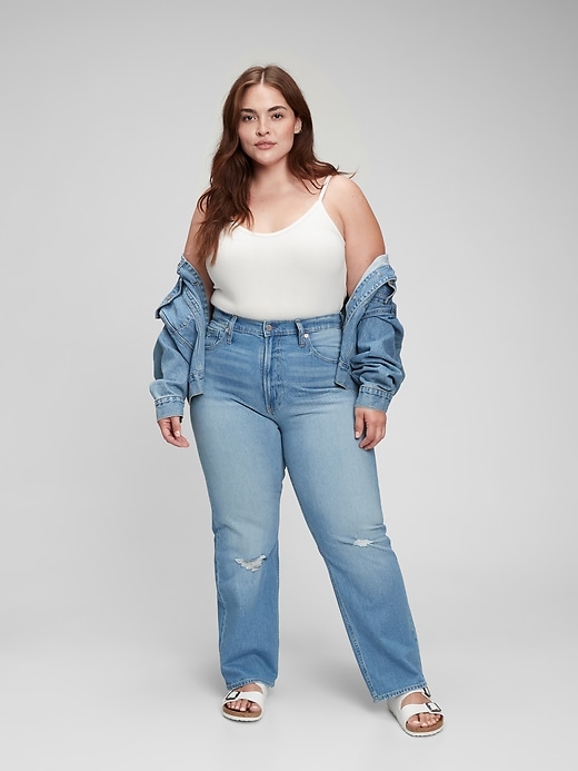 High Rise '90s Loose Jeans in Organic Cotton with Washwell | Gap