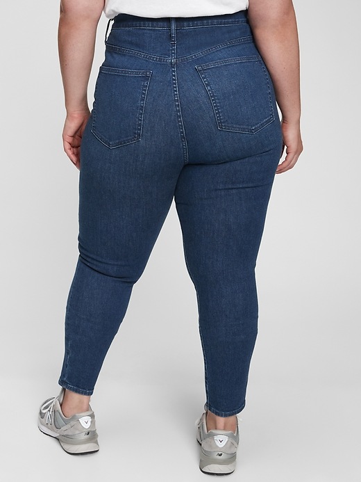 high rise true skinny jeans with washwell