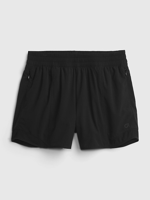 2 of 8 showing, with the color black of product GapFit Teen Running Shorts