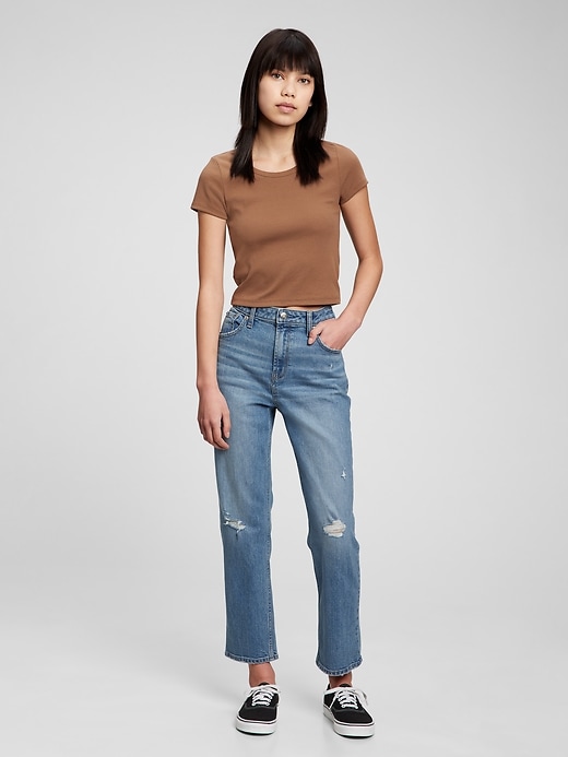 Image number 1 showing, Teen High Rise Girlfriend Jeans with Washwell