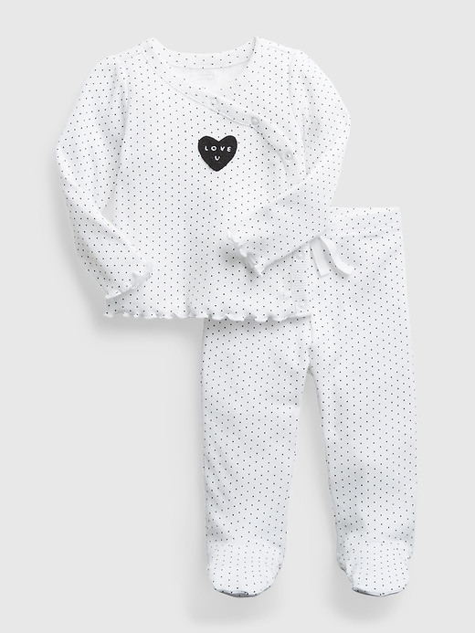 Baby 100% Organic Cotton First Favorite Kimono Outfit Set