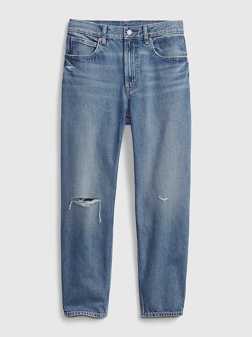 Image number 6 showing, High Rise Barrel Jeans with Washwell