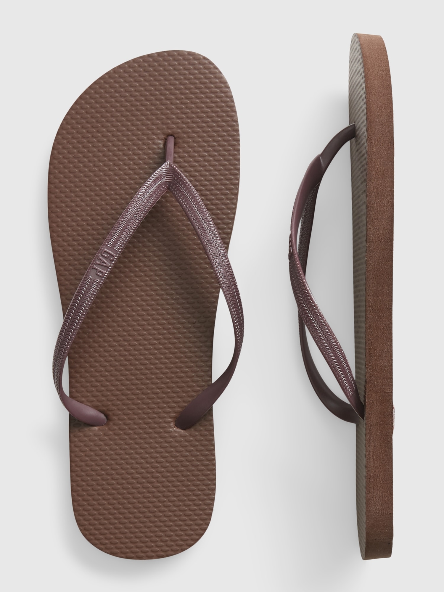 Gap Partially Plantbased Flip Flops In Chocolate Bar Brown ModeSens