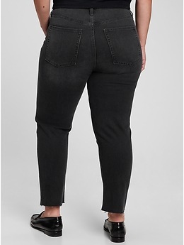 Sky High Rise Cheeky Straight Jeans with Washwell | Gap