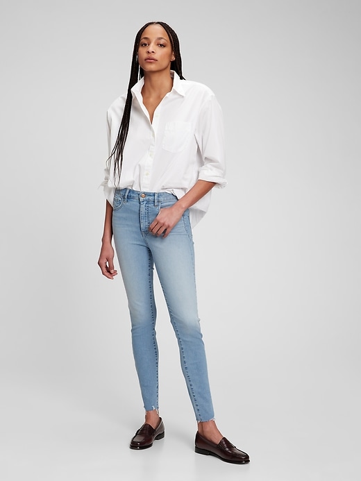  Gap Women's High Rise Universal Jeggings (Light Destroy)