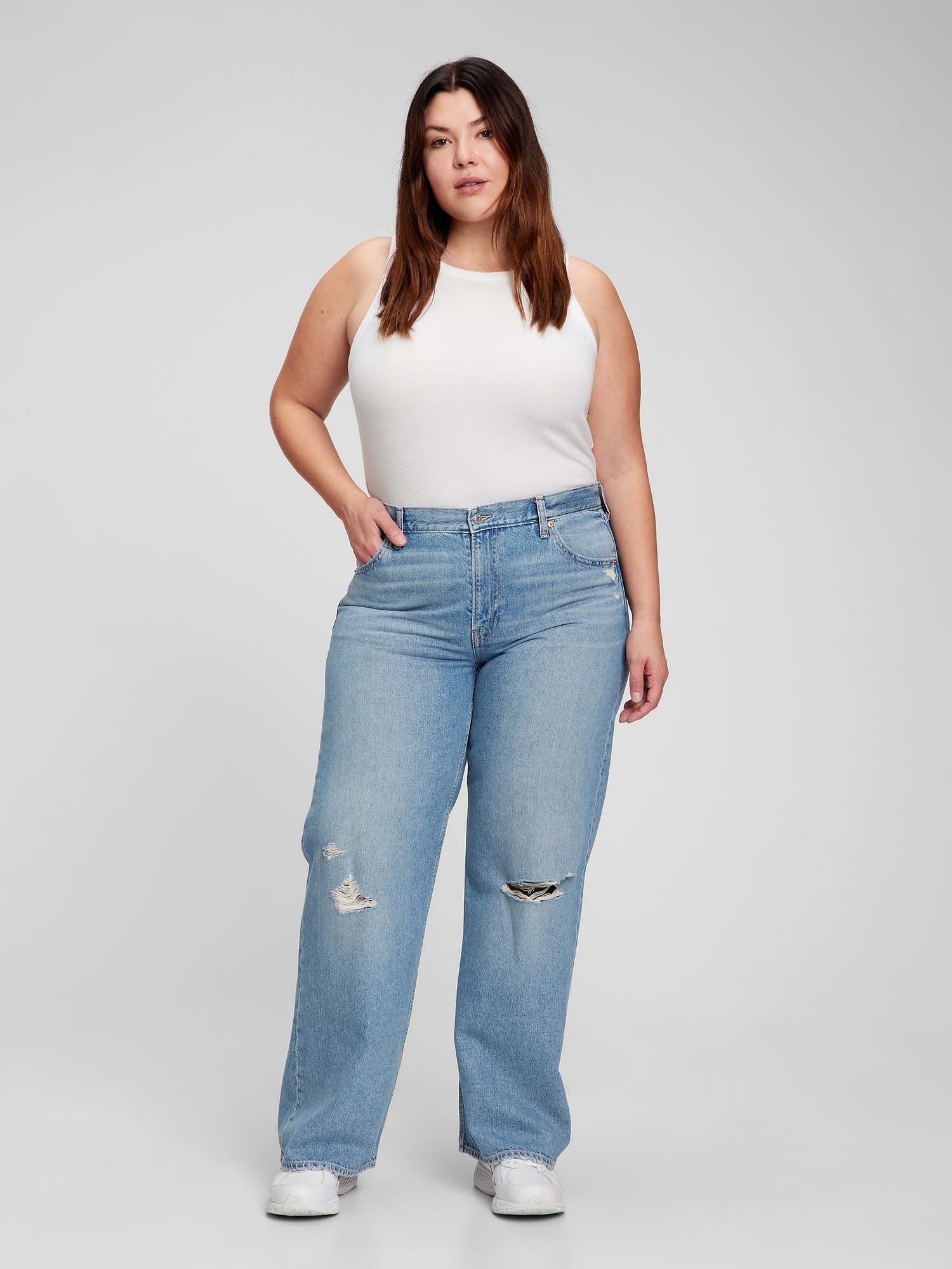 Low Rise Stride Jeans with Washwell | Gap