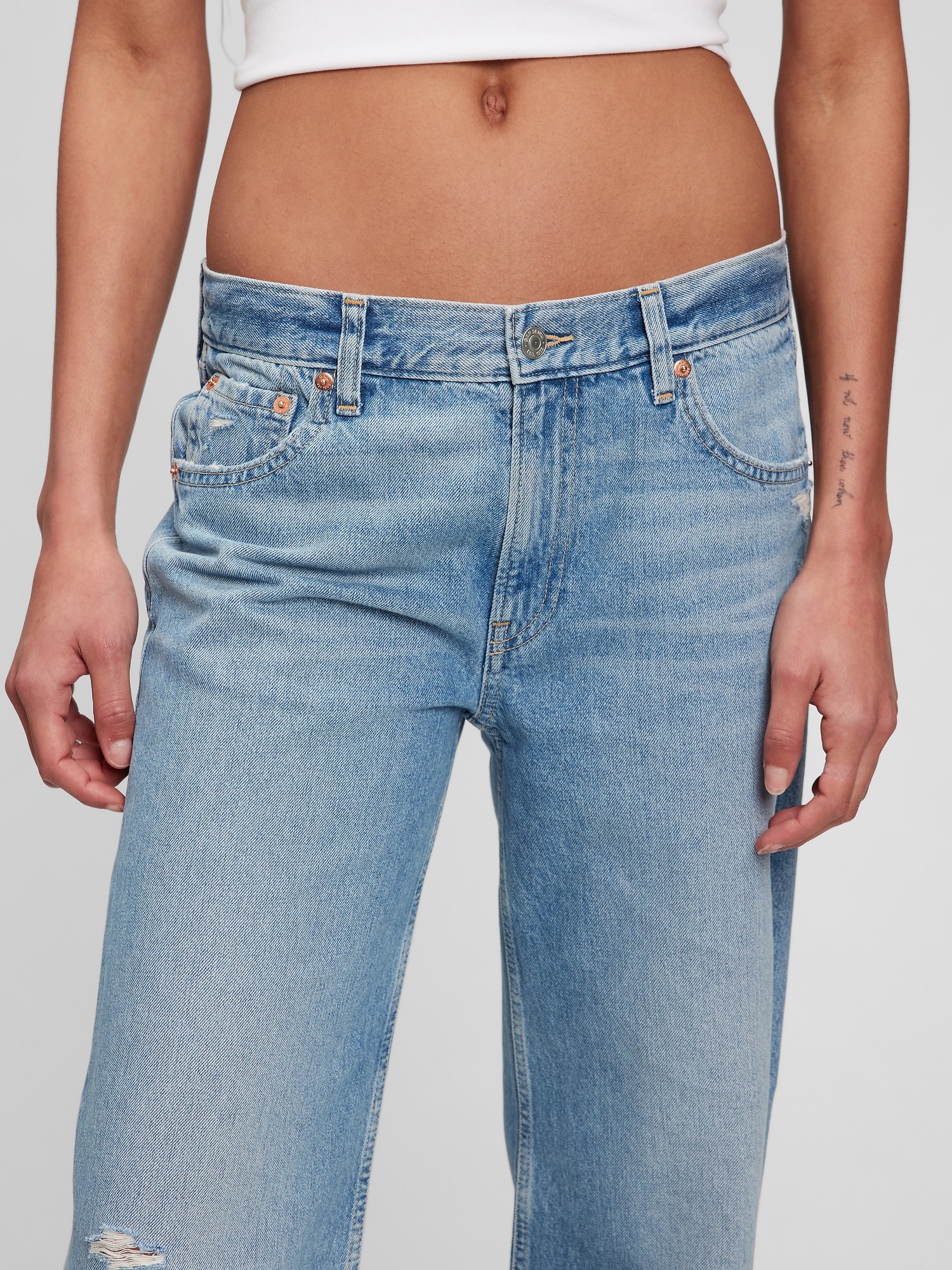 Low Rise Stride Jeans with Washwell | Gap