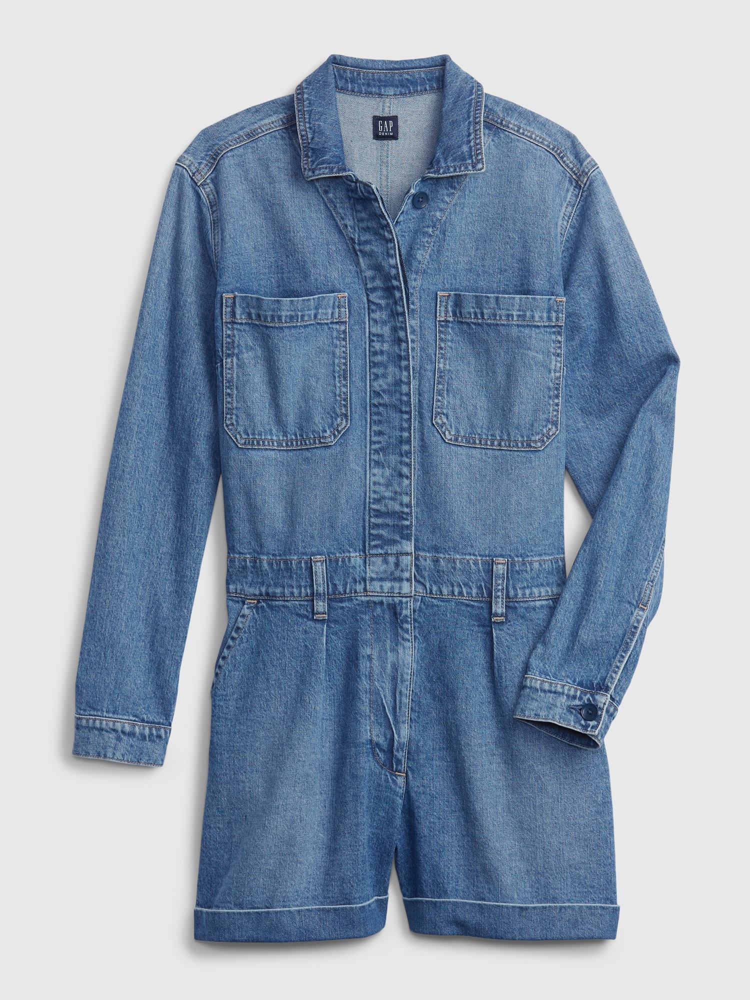 Gap denim romper discount