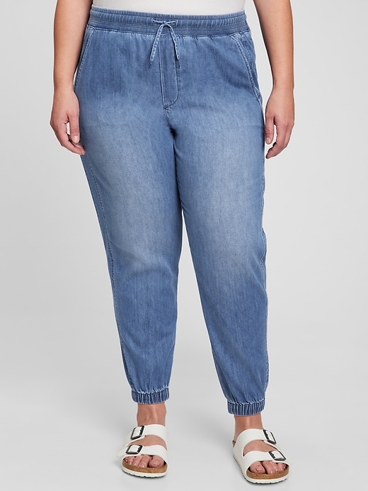 Image number 4 showing, Mid Rise Denim Joggers