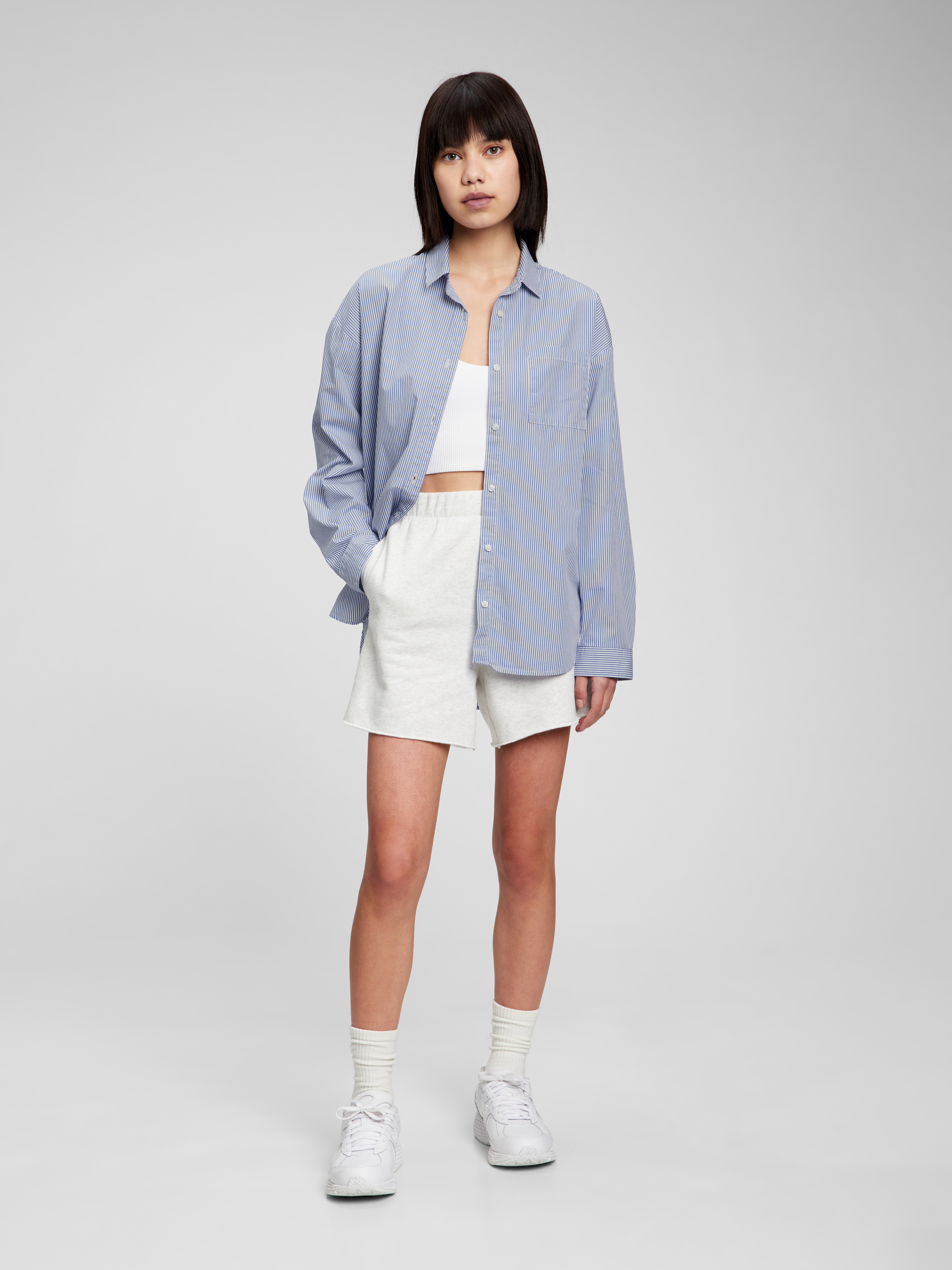 Organic Cotton Oversized Button-Down 