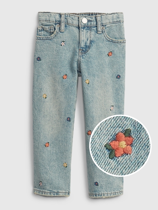 Toddler Embroidered 90s Loose Fit Jeans