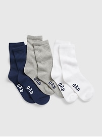 View large product image 1 of 1. Kids Crew Socks (3-Pack)