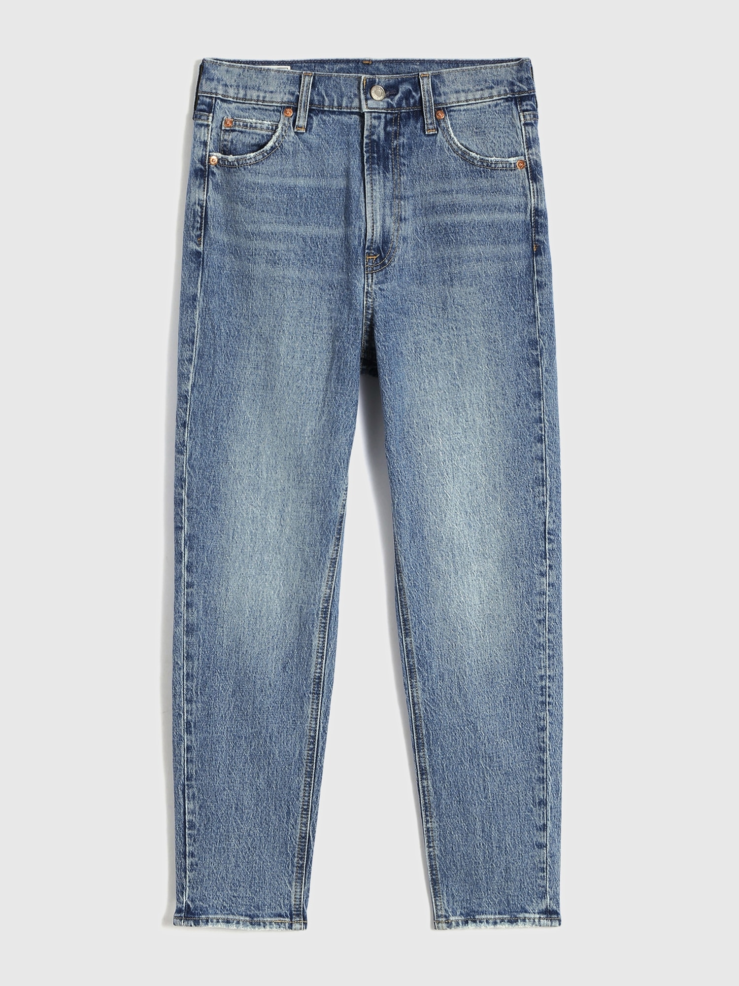 Gap Sky High Rise Mom Jeans In Blue