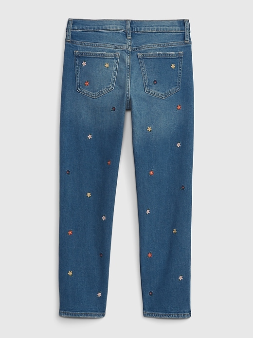 Image number 3 showing, Kids' High Rise Embroidered Pencil Slim Fit Jeans