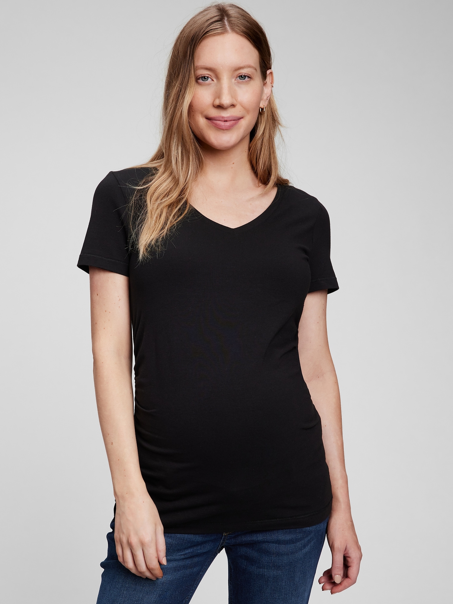 Gap Maternity Organic Cotton Vintage T-shirt In Black