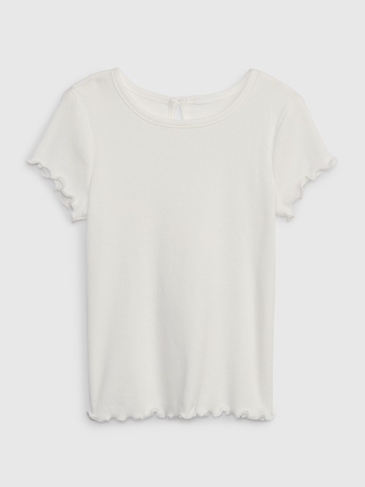 1 of 8 showing, with the color new off white of product Toddler Ribbed-Knit T-Shirt