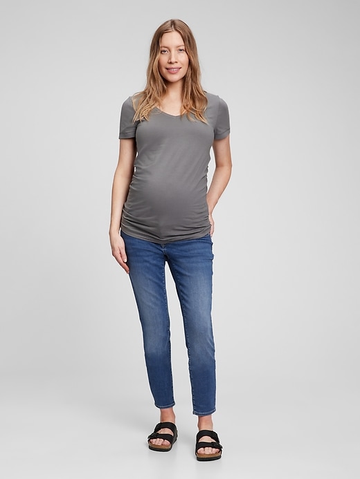 Image number 1 showing, Maternity Inset Panel Skinny Jeans