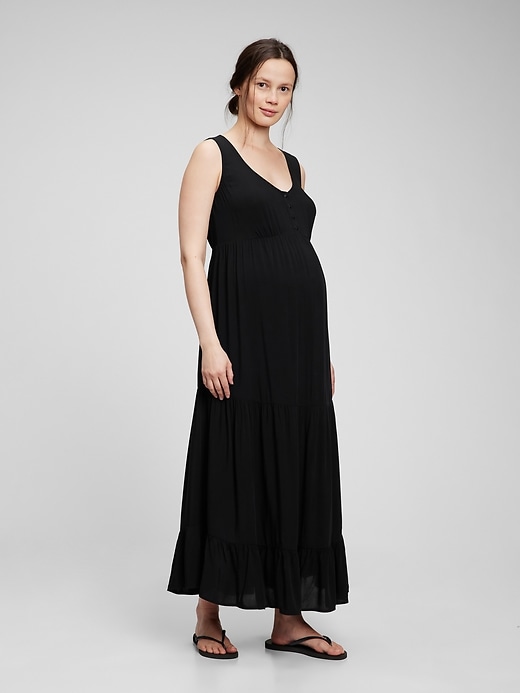 Image number 1 showing, Maternity Maxi Tank Dress