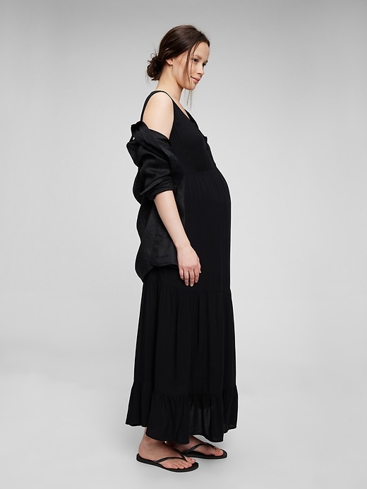 Image number 3 showing, Maternity Maxi Tank Dress