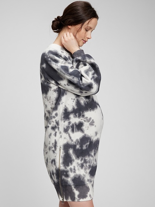 Image number 3 showing, Maternity Sweatshirt Dress