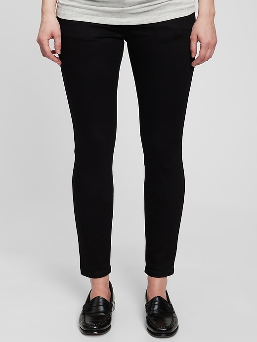 Image number 1 showing, Maternity True Waistband Full Panel True Skinny Jeans