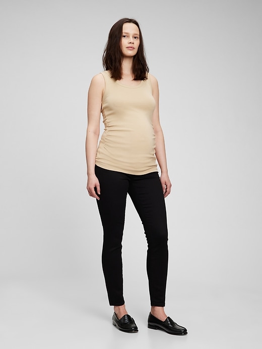 Image number 5 showing, Maternity Inset Panel Skinny Jeans