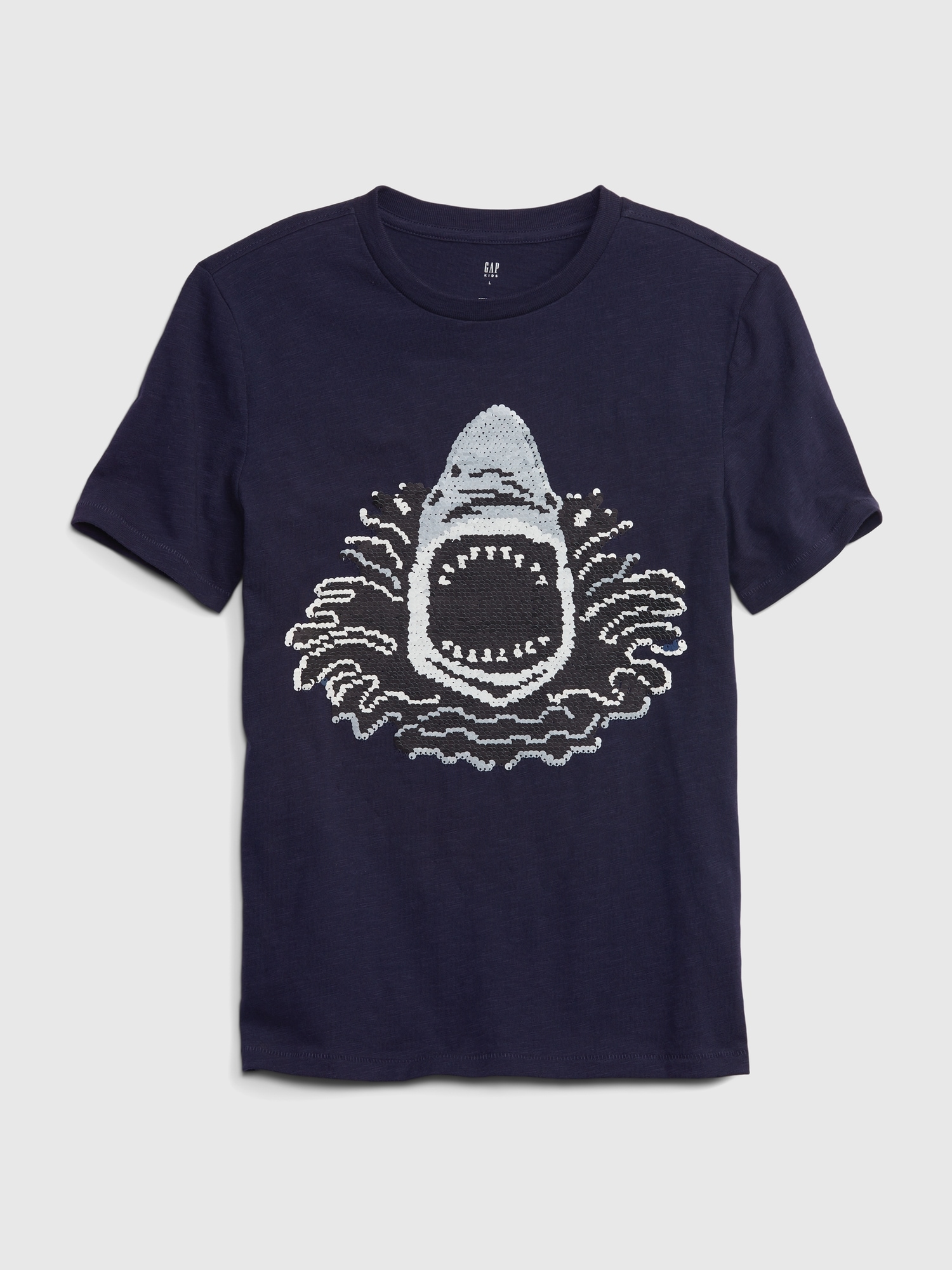 sequin shark t shirt