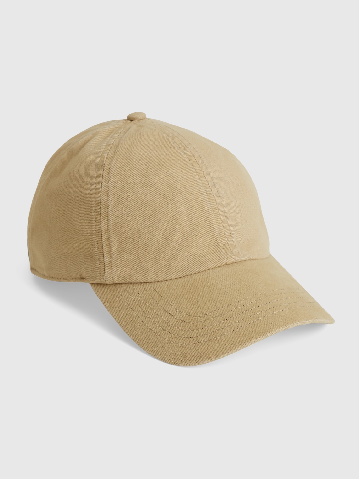 Gap Organic Cotton Washed Baseball Hat beige. 1