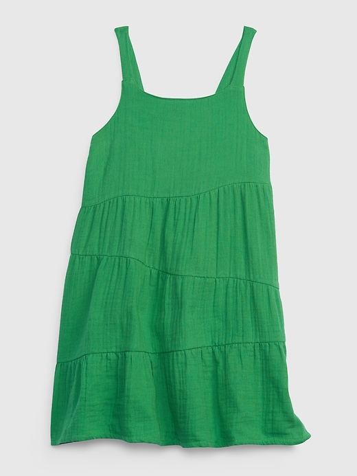 View large product image 1 of 1. Toddler Asymmetrical Tiered Dress