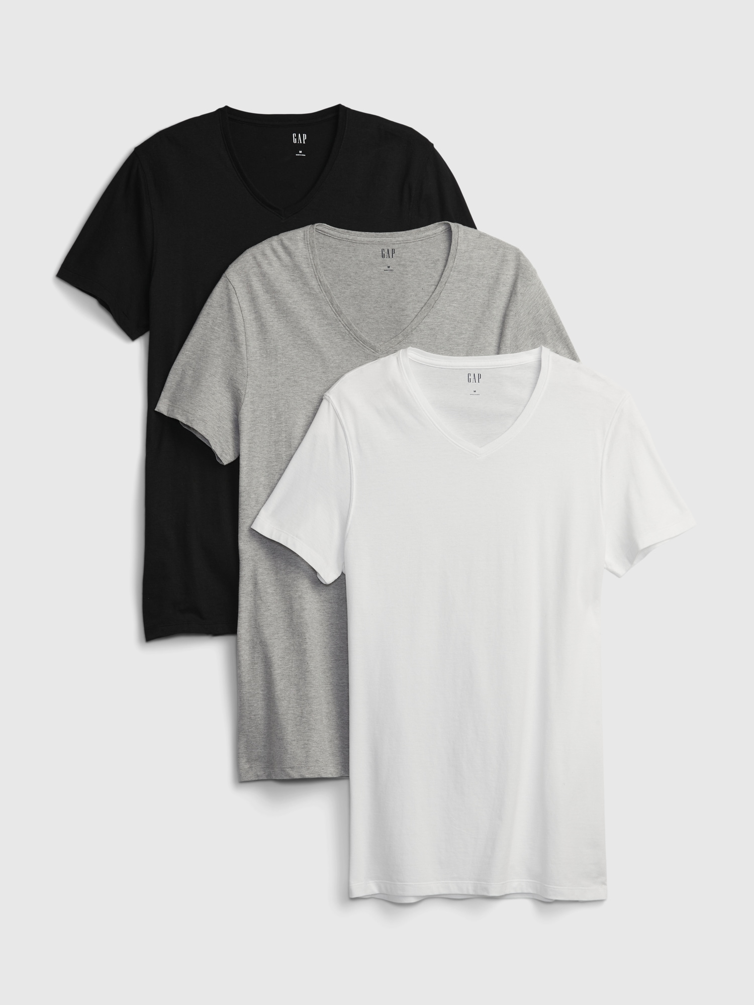 Gap Classic V T-shirt (3-pack) In Multi