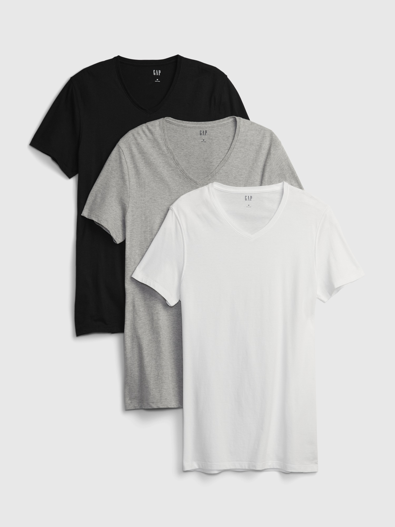 Мужские футболки Gap Classic V-Neck T-Shirt (2-Pack)