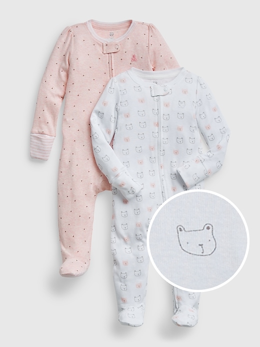 View large product image 1 of 1. Baby 100% Organic Cotton First Favorite One-Piece (2-Pack)