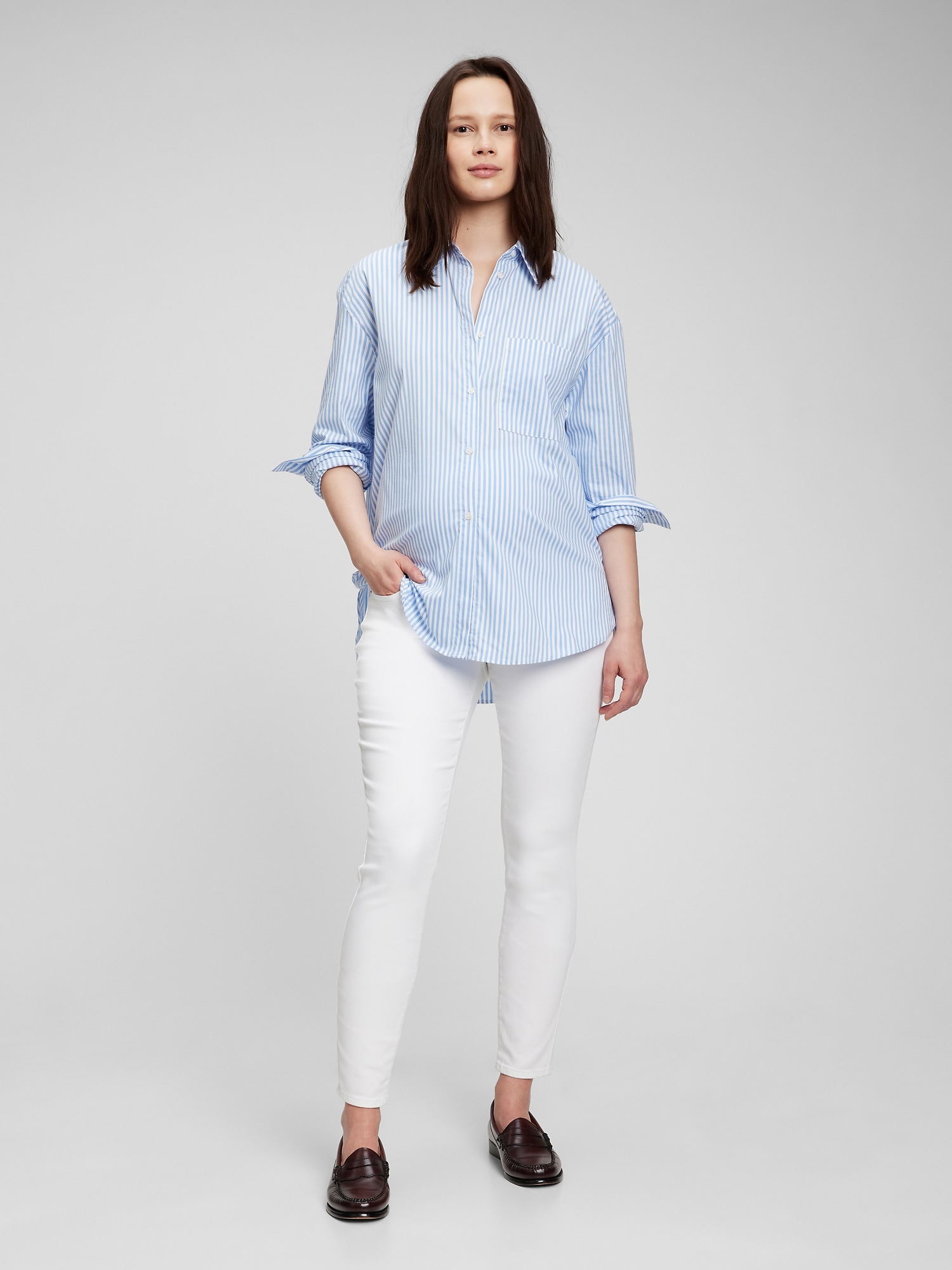 Gap Maternity Full Panel Skinny Jeans with Washwell