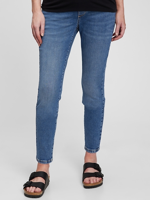 Image number 1 showing, Maternity Full Panel Skinny Jeans