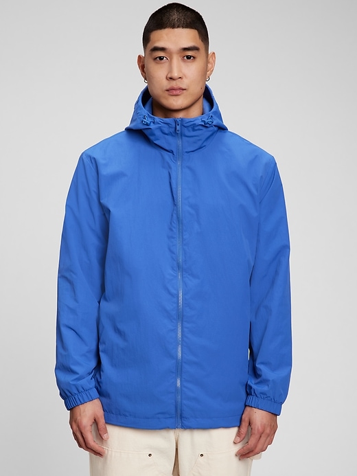 View large product image 1 of 1. Hooded Rain Jacket